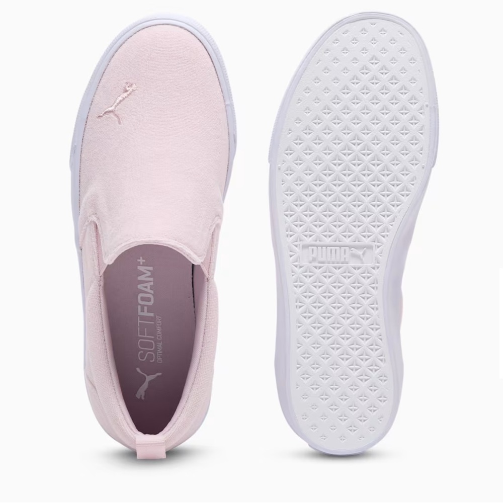 Puma Bari Comfort Terry Women's Slip-On Sneakers - Rose/Mauve